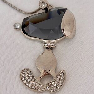 Snoopy Crystal Pendant Necklace